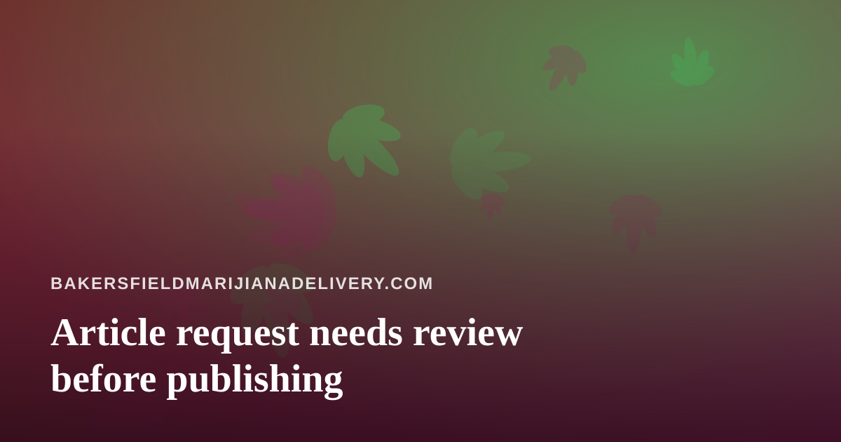 Article request needs review before publishing